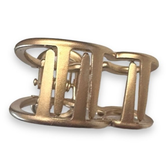 🆕 NWT Disney Minnie Mouse Frosted Goldtone Claw Hair Clip - Picture 2 of 6